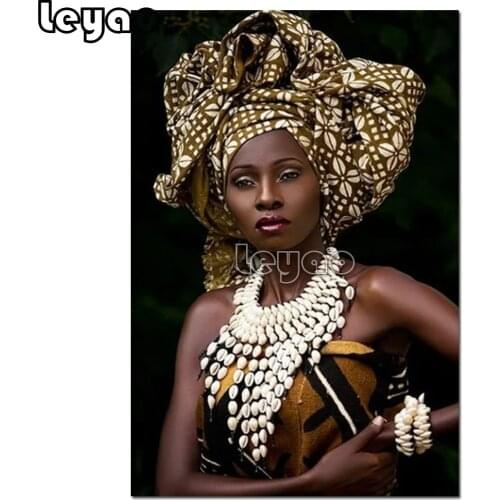 5d rhinestone diamond painting Traditional clothing African Woman Wall Picture diamond mosaic full diamond embroidery art