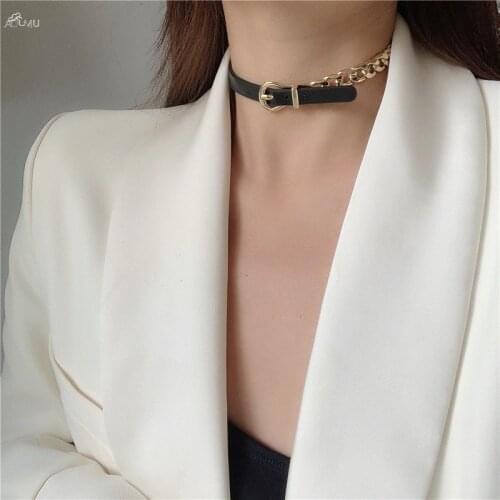 Aomu Women's Leather Chokers
