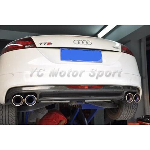 Car Accessories Carbon Fiber OEM Style Rear Diffuser Fit For 2007-2013 TTS MK2 Type 8J Diffuser Replacement