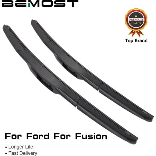 BEMOST Car Windshield Wiper Blades Rubber For Ford Fusion Europe/USA Model Year From 2002 To 2018 Fit Pinch Tab/U Hook Arms