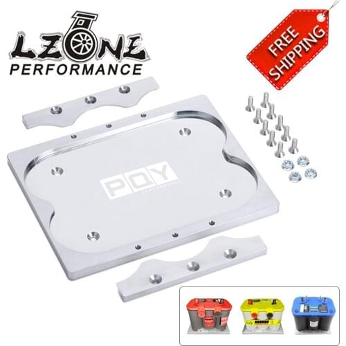 Free Shipping Group For Optima 34/78 Yellow Red Blue Battery Holder Tray Relocation Bracket Mount Aluminum JR-BTD02-QY