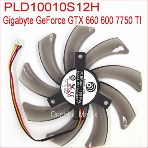 Free Shipping PLD10010S12H 12V 0.30A 95mm For Gigabyte GeForce GTX 660 600 7750 TI Graphics Card Cooling Fan 3Pin