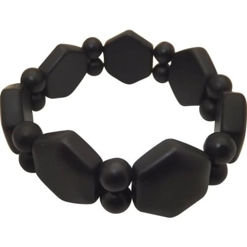 Black Si Bin sibin Stone needle bracelet/bian shi hand row/Health bracelets/Fatigue hand bangle /men and women gifts bangles