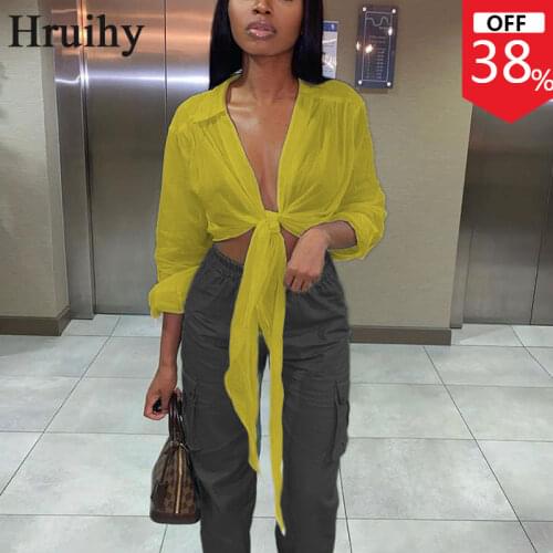 Blouse Women Lrregular Hem Long Sleeved All Match Sexy V Neck Tops Fashion New Streetwear Holidays Solid Casual Loose Blusas
