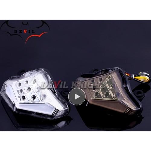 For 2012 2013 2014 2015 KAWASAKI ER6 ER-6N ER6F ER6N Ninja 650R 400 Rear Tail Light Brake Turn Signals Integrated LED Light