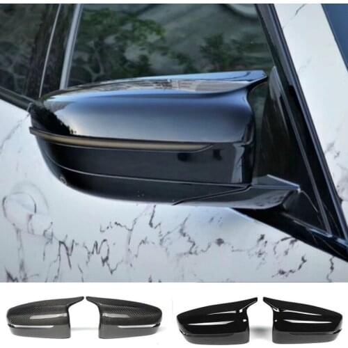 For BMW 5 Series (G30) (G31) car styling 2018 2019 Side Mirror Cover Rear review Carbon fiber cap Mirrors Protective Cover 2 PCS