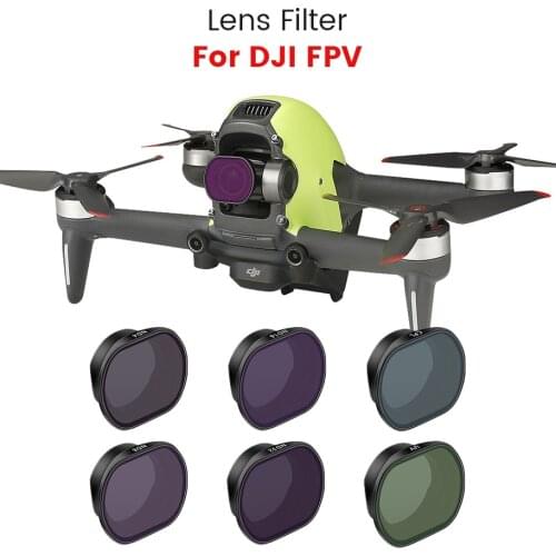 For DJI FPV Combo Drone Lens Filters UV/CPL/ND Series/4 in1ND/5 in1/6 in1 Optics Filters Kit Drone Camera Lens Accessories