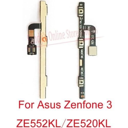 New For Asus Zenfone 3 ZE552KL / ZE520KL Power ON OFF Switch Volume Up Down Button Side Key Flex Cable Ribbon Repair Part