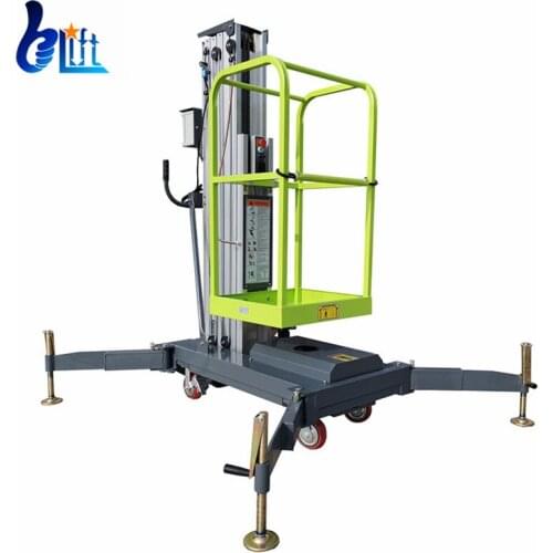 Load 150kg Work Platform Aluminum Alloy Lifter Hydraulic Lift Manufacturer For Building Crane