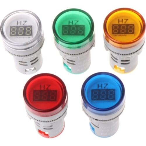 22mm AC Frequency Meter LED Digital Display Indicator Signal Lamp Lights