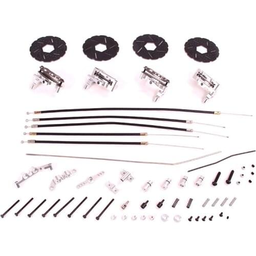 Four-wheel Disc Brake System Kit Fit for 1/5 HPI ROVAN ROFUN KM GTB TS BAJA 5B 5T 5SC SS