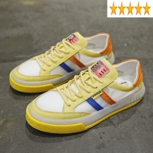 Summer Breathable Mesh Lace Mens Up Sneakers Colors Mixed Flats Joggers New Fashion Patchwork Footwear Male Casual Shoes