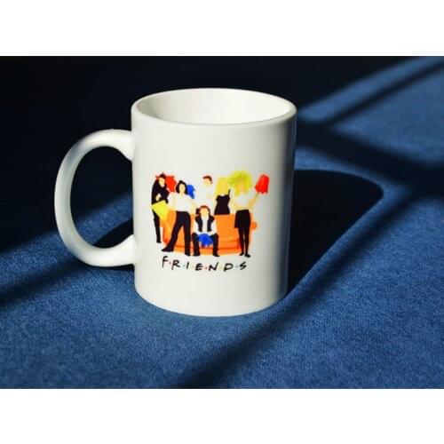 Friends tv show joey monica ross chandler rachel phoebe cup mug