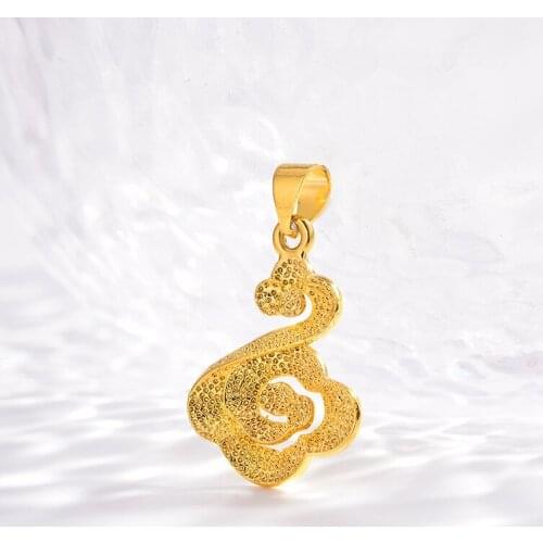 Gold 14K Pendant for Chain Necklace Delicate Flower Hanging Pendant for Womens Necklace without Chain Birhtday Gifts Female