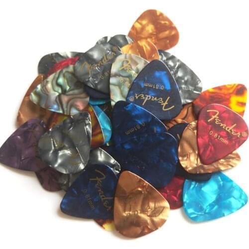 50&100 Pcs New Acoustic Picks Plectrum Celluloid Electric Smooth Guitar Pick Accessories 0.46mm 0.71mm 0.81mm 0.96mm