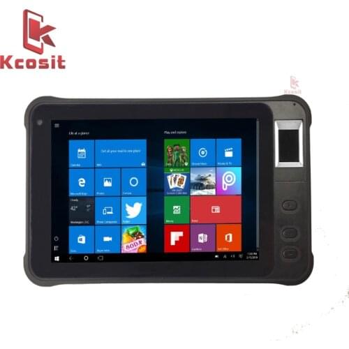 Original Kcosit K75 Rugged Windows 10 Home Tablet PC Fingerprint Recognition UHF RFID IP67 Waterproof 7" HDMI Barcode Reader PDA