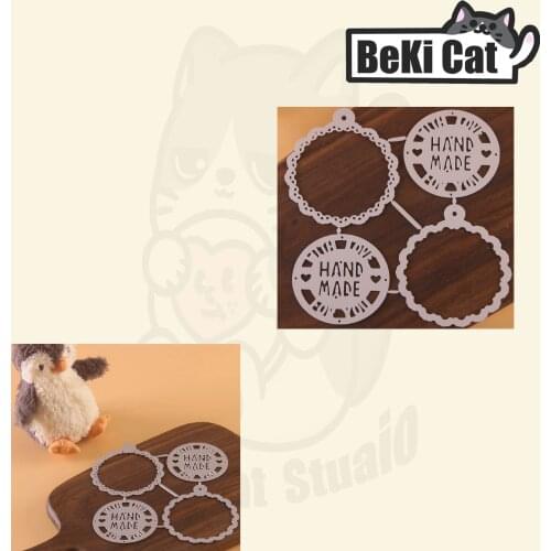 Handmade Gift Tags die set Metal Cutting Dies Stencils for DIY Scrapbooking photo album Decorative DIY Paper Cards