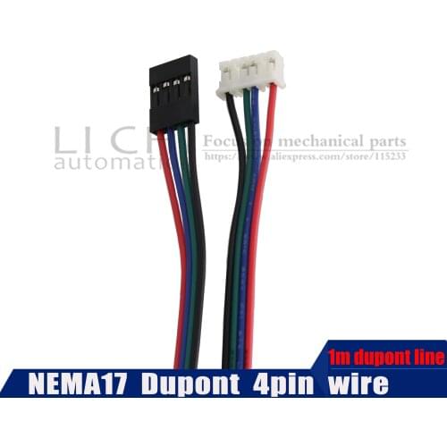Nema17 wire stepper motor 10pcs wiring Dupont 4pin 6in cable two phase 42 stepping motor cable XH2.54 connector