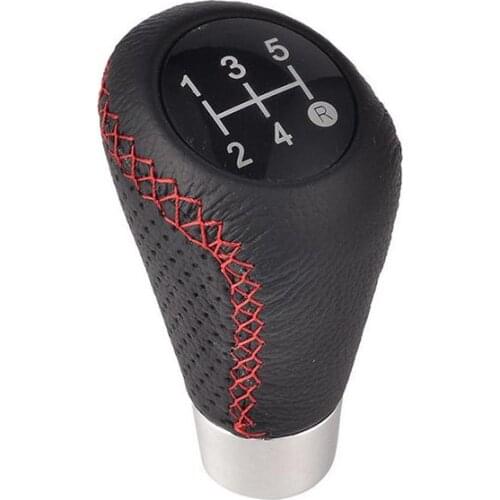 Manual 5 Speed Shift Lever Knob Hole Universal 8mm/10mm/12mm Car Manual Shifter Shift Button Knob Only For Circular Gear Lever