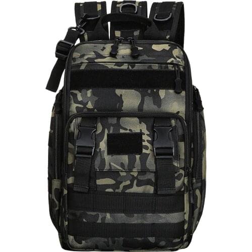 Fishing Tackle Backpack Outdoor Large Fishing Tackle Storage Box Bag - Water-Resistant Fishing with Rod Holder Shoulder Backpack