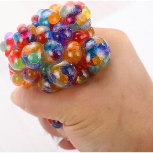 Grape Style Stress Ball Kneading Decompression Soft Squeeze Squishy Stress Relief Balls for Kids Children Adults Funny Toy