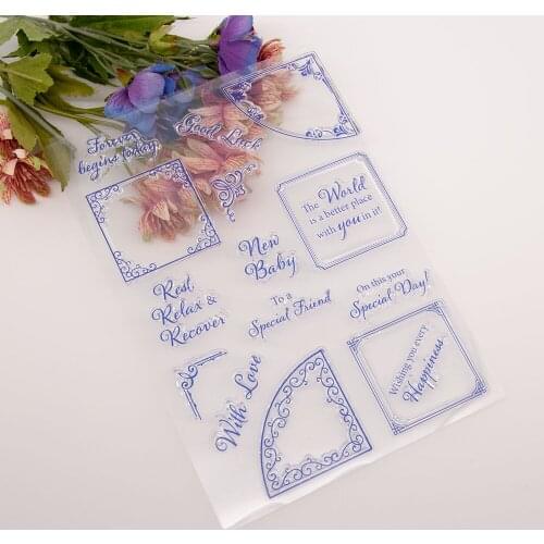 14.5x21 Transparent Transparent sealTransparentClear Silicone Stamp/Seal forDIYscrapbooking/photo album Decorative card making