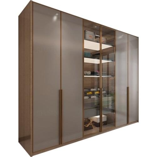 Modern light luxury shoe cabinet cloakroom shut-off cabinet whole house custom-made large wardrobe overall custom-made