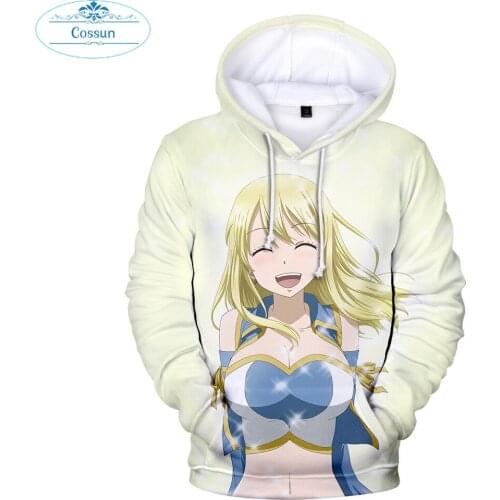 New Comics FAIRY TAIL 3D Men Women Hoodie Fashion Casual Cosplay Costume Hoodies Brand Cool Streetwear Sweatshirt Men Clothing