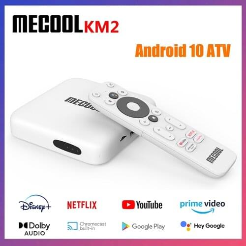 MECOOL KM2 Amlogic S905X2 Android 10.0 TV BOX DDR4 2GB 8GB SPDIF Ethernet WiFi HDR 10 Widevine L1 Support Netflix 4K VS mi box