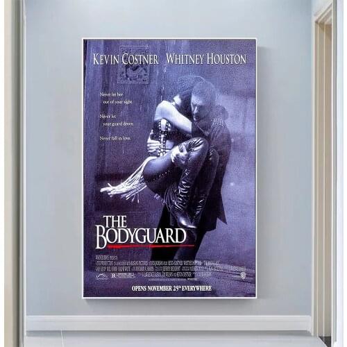 V0790 The Bodyguard Vintage Classic Movie Wall Silk Cloth HD Poster Art Home Decoration Gift