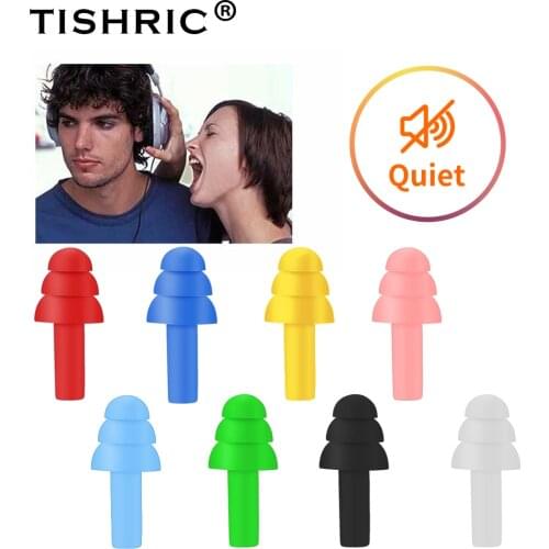10 Pairs TISHRIC Boxed Noise reduction 25db Sleep ear protection Waterproof and soundproof earplugs PU silicone earplugs