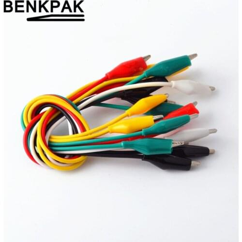 10pcs Double-ended Crocodile Alligator Clips Wire Lead