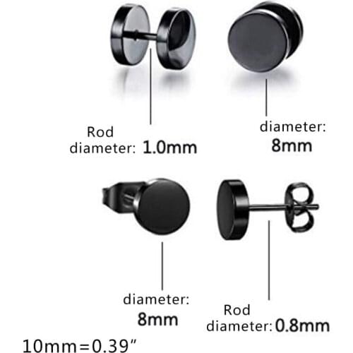 12 Pairs/Set Stainless Steel Punk Earrings Hip Hop Rock Ear Studs Drop Dangle Pendant Unisex Women Men Jewelry Gifts E56A