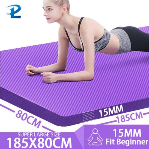 185 * 80CM Larger High Quality NBR Yoga Mat Anti-Slip Healthy Exercise Fitness Mat For Gym Home Fitness Tasteless Pads Exercise