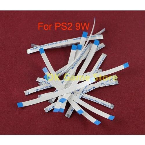 2pcs/lot Replacement Power Reset Switch Ribbon flex Cable For PS2 9W 90000/9000X On/off Switch Flat Cable Repair Part