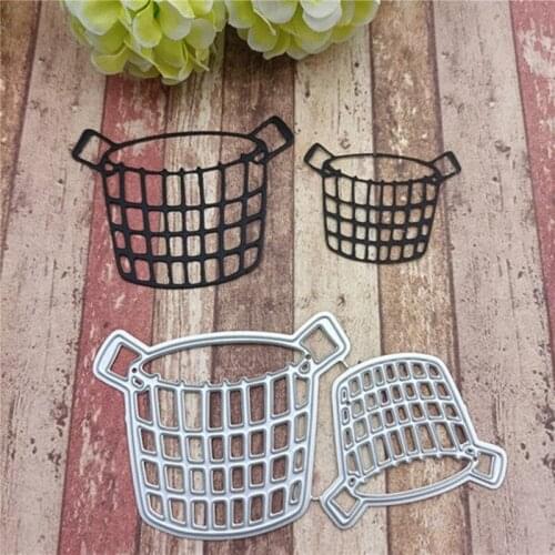 2021 New 2Pcs/Lot Basket Metal Cutting Dies Stencil Die Cut Scrapbooking Craft Stamps