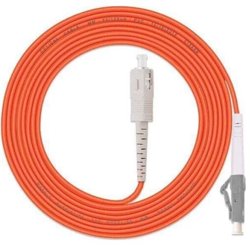 5PCS/lot LC/UPC-SC/UPC Fiber Optic Patch Cord MultiMode Optical Cable MM Multimode Duplex Fiber Optic Jumper Patch Cord FTTH