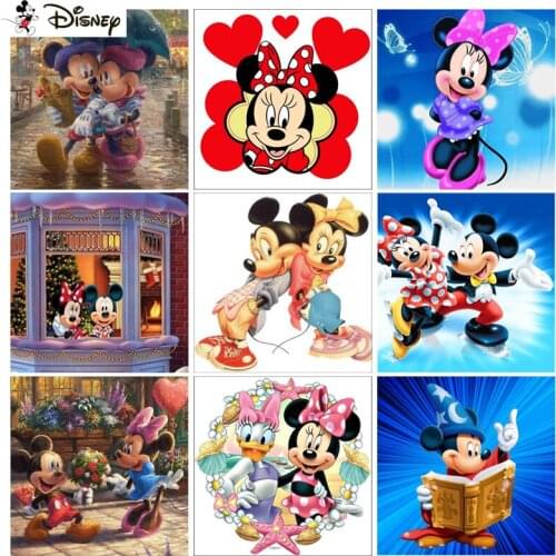 Disney Full Drill Diamond Painting "Cartoon Mickey Mouse" DIY Picture Of Rhinestone 5D Diamond Embroidery Cross Stitch Decor
