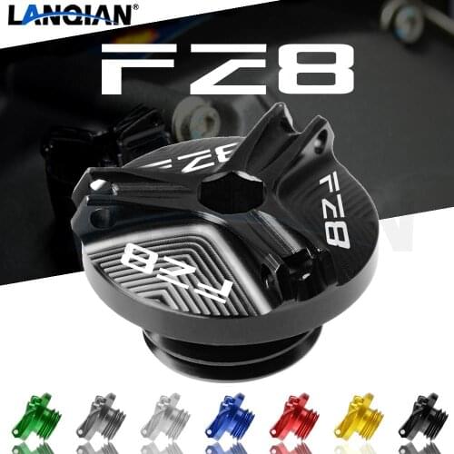 Motorcycle Aluminum Oil Drain Sump Plug Engine Filler Tank Cap Cover Bolts For Yamaha FZ8 FZ 8 2011 2012 2013 Accessories