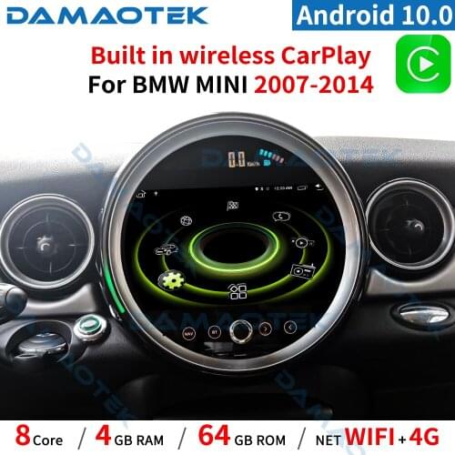 DamaoTek Android 10.0 9" car dvd player For BMW Mini Cooper R56 R60 2007-2014 autoradio DVD player Car stereo with screen