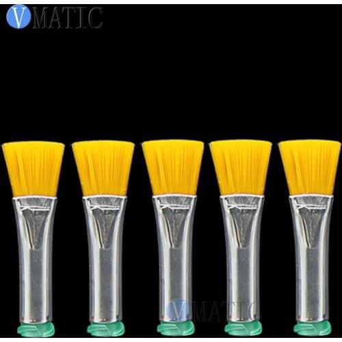 Free Shipping 18G Dispensing Needle Brush Double Screw Thread Needles EFD Hard Brush Needle Flat 10mm Mouth Brush Needle