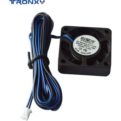 Free shipping 4010 24V Cooling Tronxy Fan Brushless 3D Printer Parts 2Pin For Extruder DC Cooler Blower Part Black Plastic Fans
