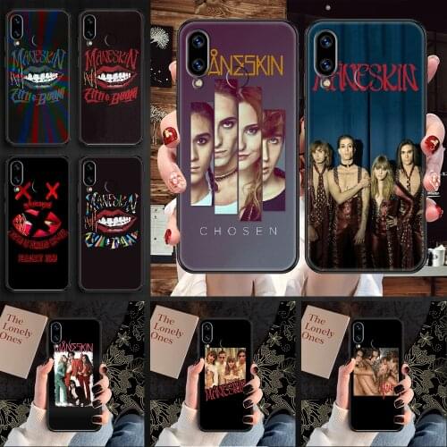 Maneskin Damiano David Phone case For Huawei Honor 6 7 8 9 10 10i 20 A C X Lite Pro Play black painting funda trend back luxury