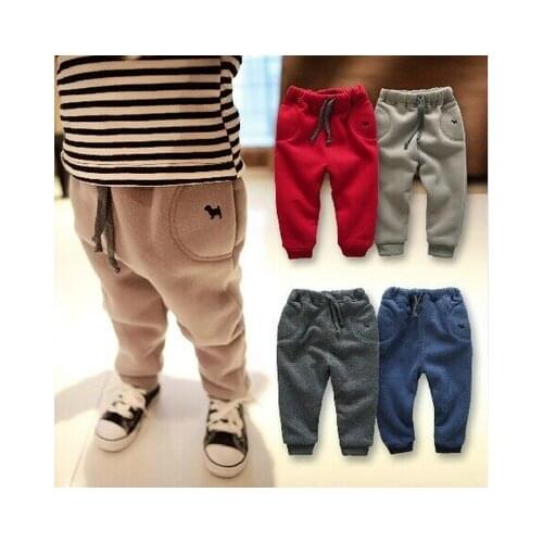 Children pants 2020 autumn and winter clothes new baby boy pants thick trousers 0-1-2-3 years old infants trousers