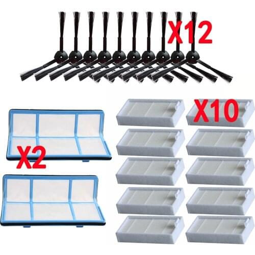 Primary dust Filter side brush Efficient Hepa Filter for ilife v5 v5s V3 V3s v5pro V50 V55 x5 v5s pro robot vacuum cleaner Parts