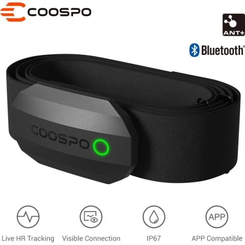 HRM808S CooSpo Chest Heart Rate Monitor Strap Bluetooth 4.0 ANT+ Heart Rate Sensor Waterproof For Wahoo Garmin Bike Computer