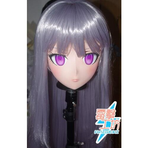 KM9174)Top Quality Handmade Female Resin Crossdress Outfit Cosplay Japanese Role Play Anime Kigurumi Mask Crossdresser Doll