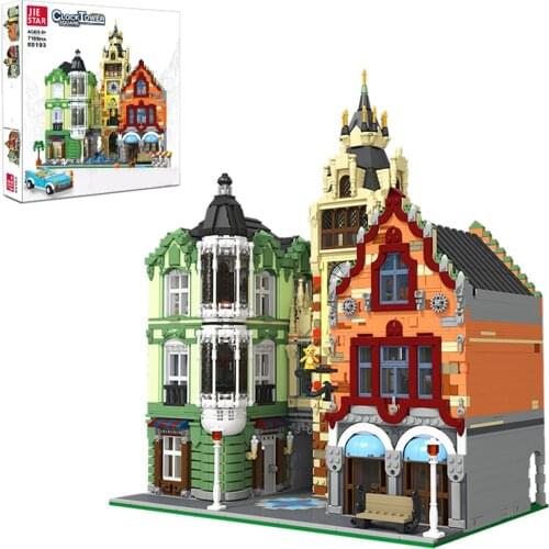 7010Pcs Clock Tower Square Architecture Building Blocks Bricks Toy Brain-Training Toy For Children Education Toys Birthday Gift