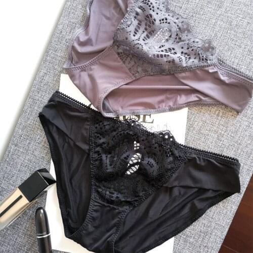 Lace Briefs Panties Womens Underwear Panties Sexy Low Waist Briefs Female Lingerie Seamless Hollow Out Panties Femme Intimates