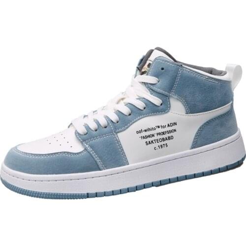 Men Sports Classical High-Top Sneakers Teens Cool Shoes Comfortable Outdoor Basketball Shoes 2021 New Brand Designer 39-44 Euro